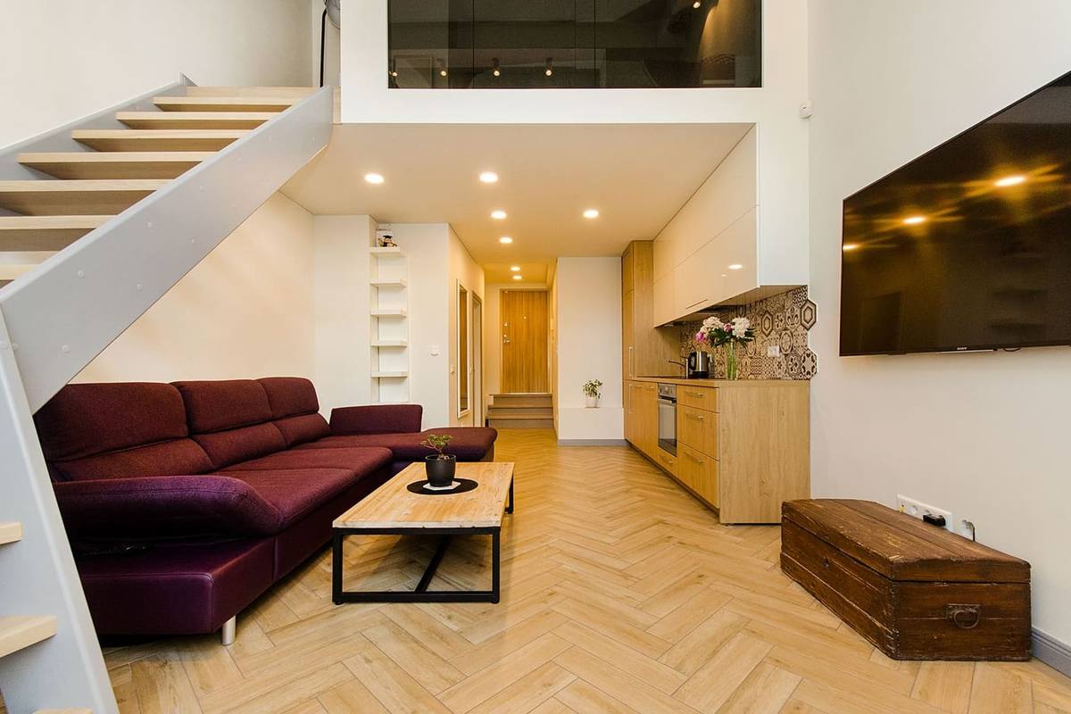 Escalier intérieur de duplex (photo d'illustration)