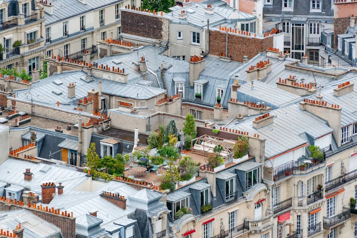 Vue dégagée sur les toits (photo d'illustration)