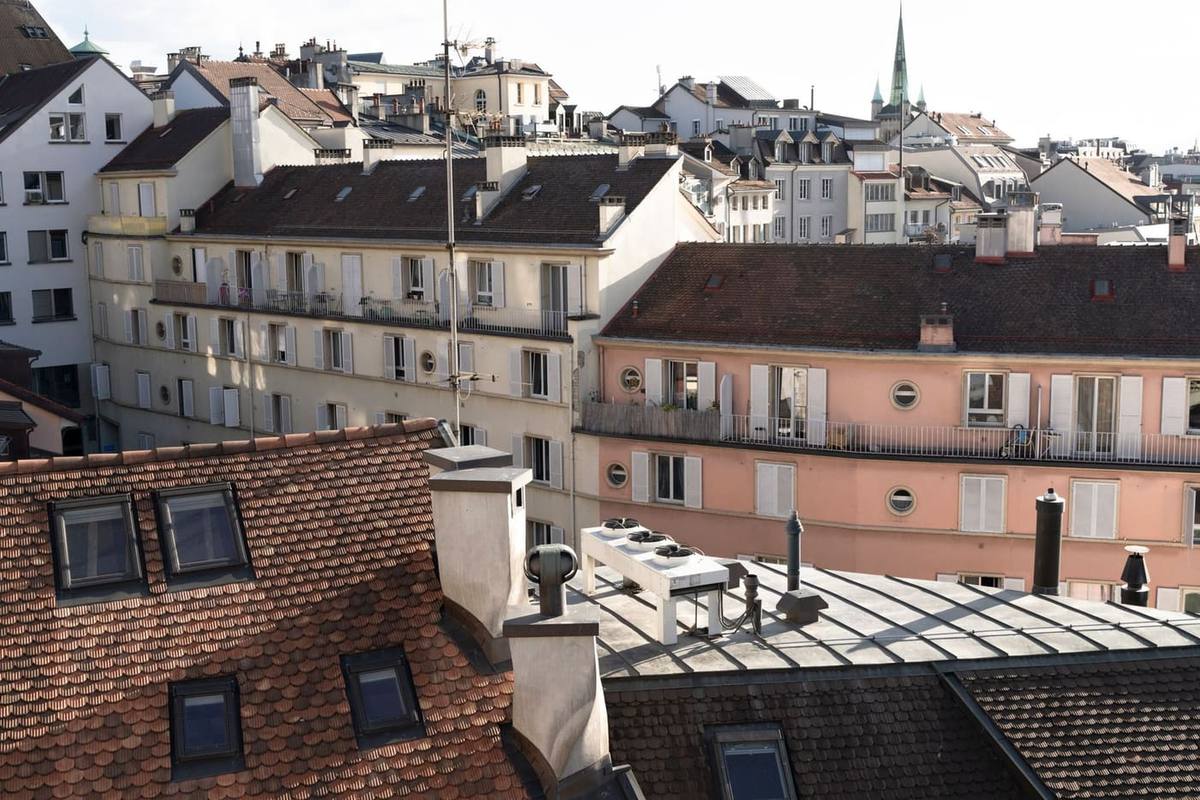 Vue dégagée sur les toits (photo d'illustration)